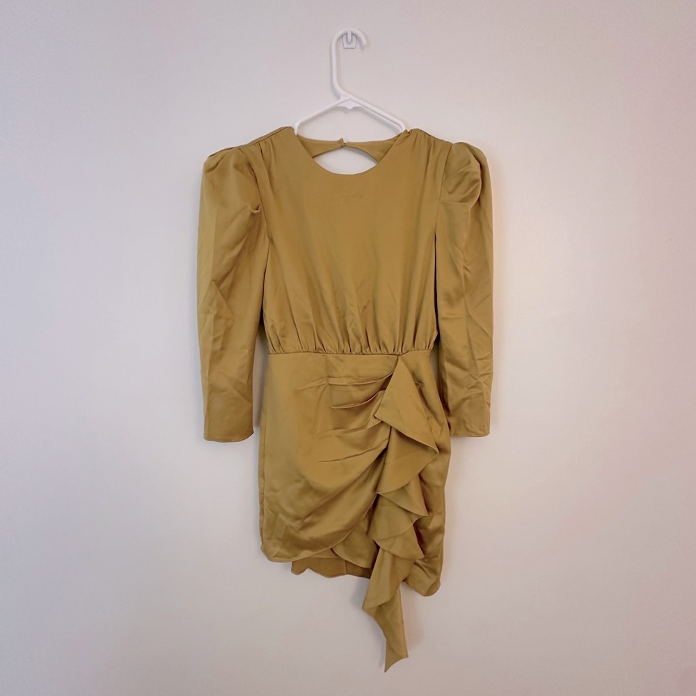 NBD mustard yellow dress size XXS